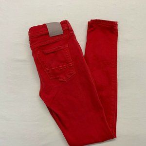 Bench Red Jeans Women's Size 27 Stretch Low Rise S